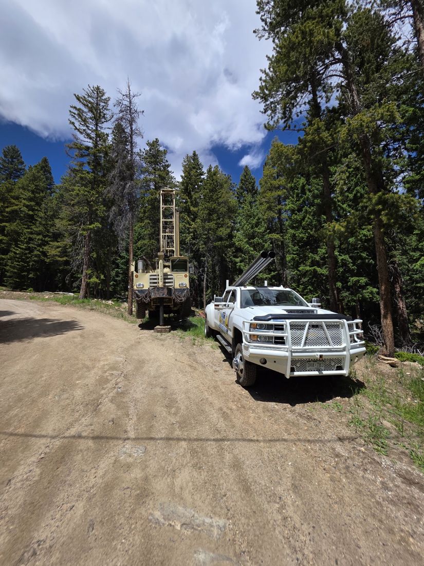 Rig heading down a mountain road